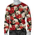 Skull Red Rose Men Crewneck Sweatshirt