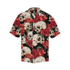 Skull Red Rose Men Hawaiian Shirt