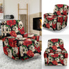 Skull Red Rose Recliner Slipcover-JORJUNE.COM