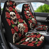 Skull Roses Design Themed Print Universal Fit Car Seat Covers-JorJune