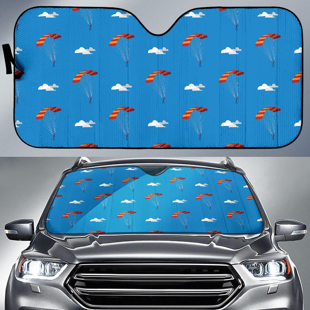 Skydiving Pattern Print Design 02 Car Sun Shades-JORJUNE.COM