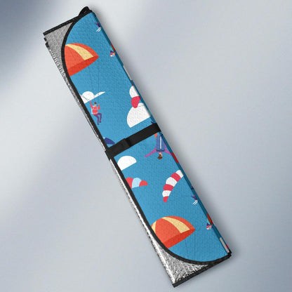 Skydiving Pattern Print Design 03 Car Sun Shades-JORJUNE.COM