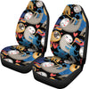 Sloth Cartoon Design Themed Print Universal Fit Car Seat Covers-JorJune