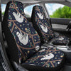 Sloth Happy Design Themed Print Universal Fit Car Seat Covers-JorJune