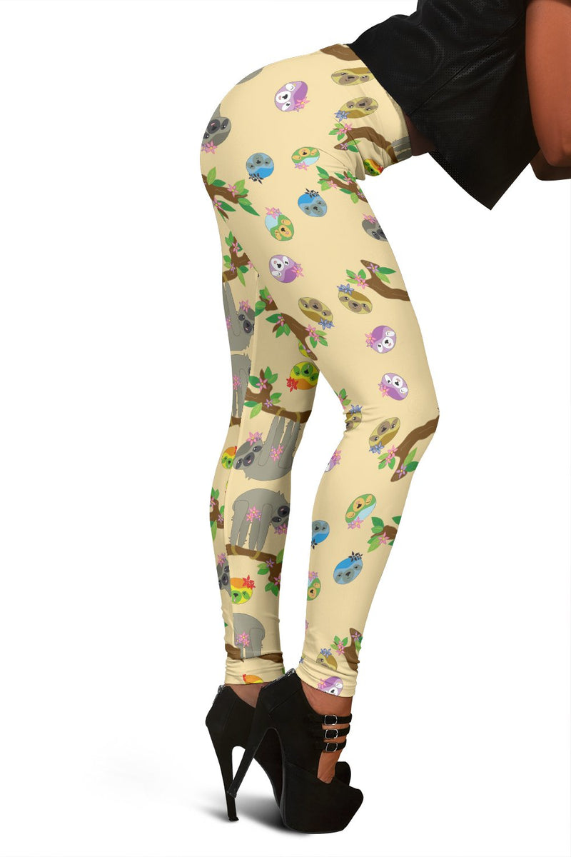 Sloth Pattern Women Leggings