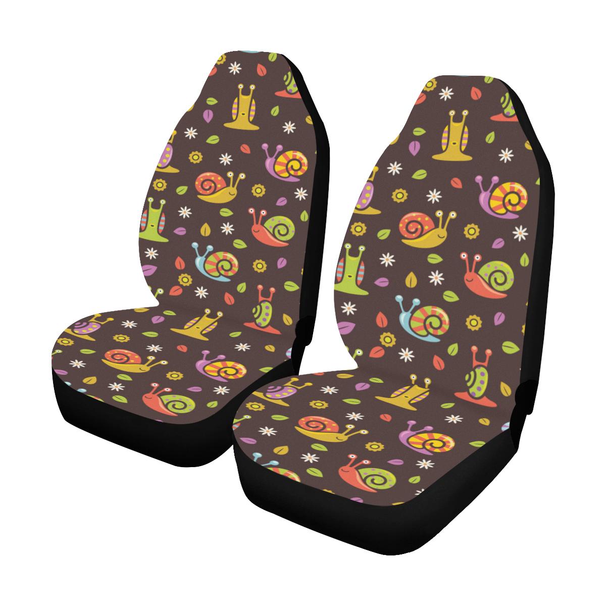 Snail Pattern Print Design 01 Car Seat Covers (Set of 2)-JORJUNE.COM