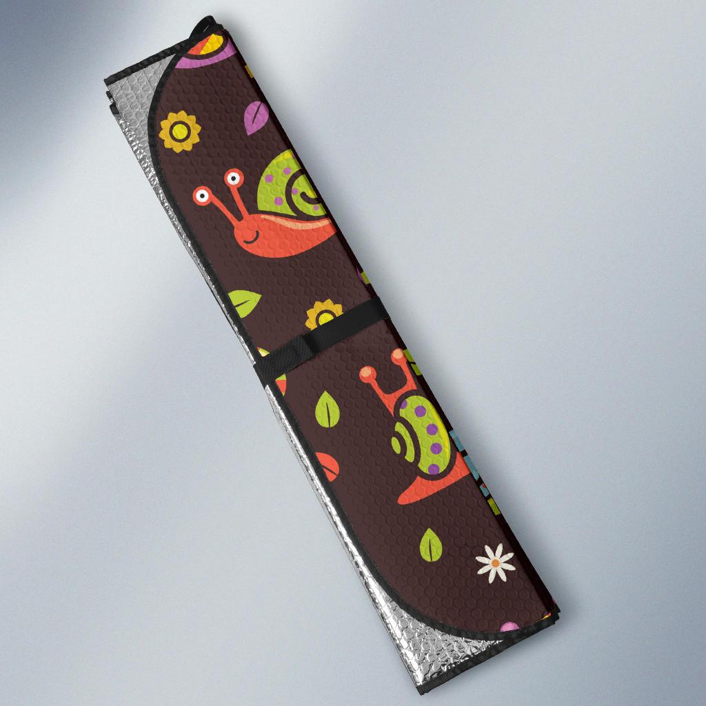 Snail Pattern Print Design 01 Car Sun Shades-JORJUNE.COM