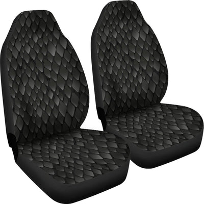 Snake Skin Black Print Universal Fit Car Seat Covers-JorJune