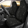 Snake Skin Black Print Universal Fit Car Seat Covers-JorJune