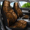 Snake Skin Brown Print Universal Fit Car Seat Covers-JorJune