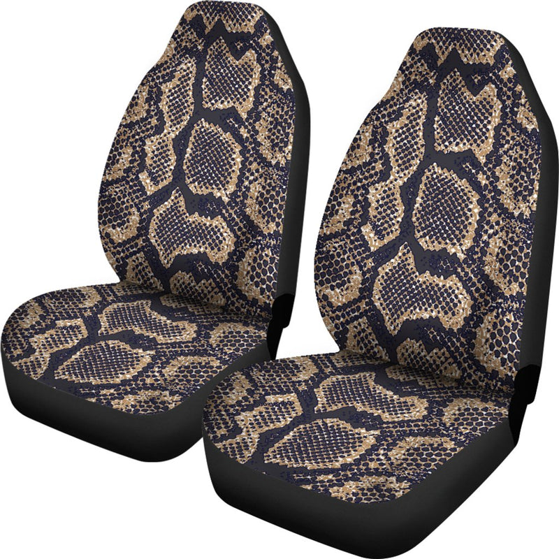 Snake Skin Pattern Print Universal Fit Car Seat Covers-JorJune