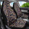 Snake Skin Pattern Print Universal Fit Car Seat Covers-JorJune