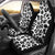 Snow Leopard Skin Print Universal Fit Car Seat Covers-JorJune