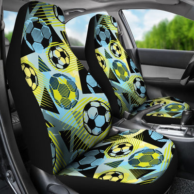 Soccer Ball Themed Print Design Universal Fit Car Seat Covers