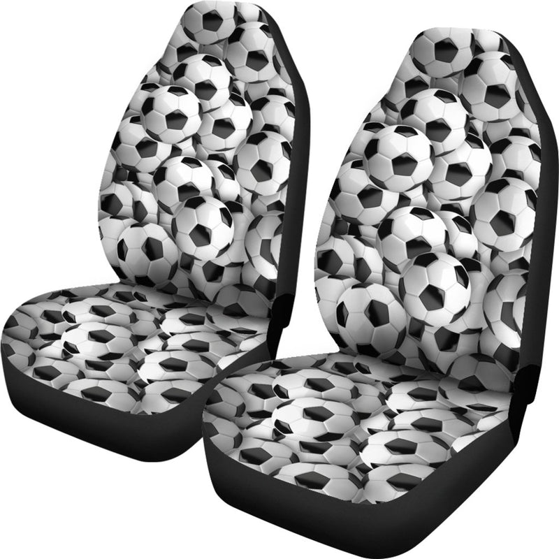 Soccer Balls pattern print Universal Fit Car Seat Covers