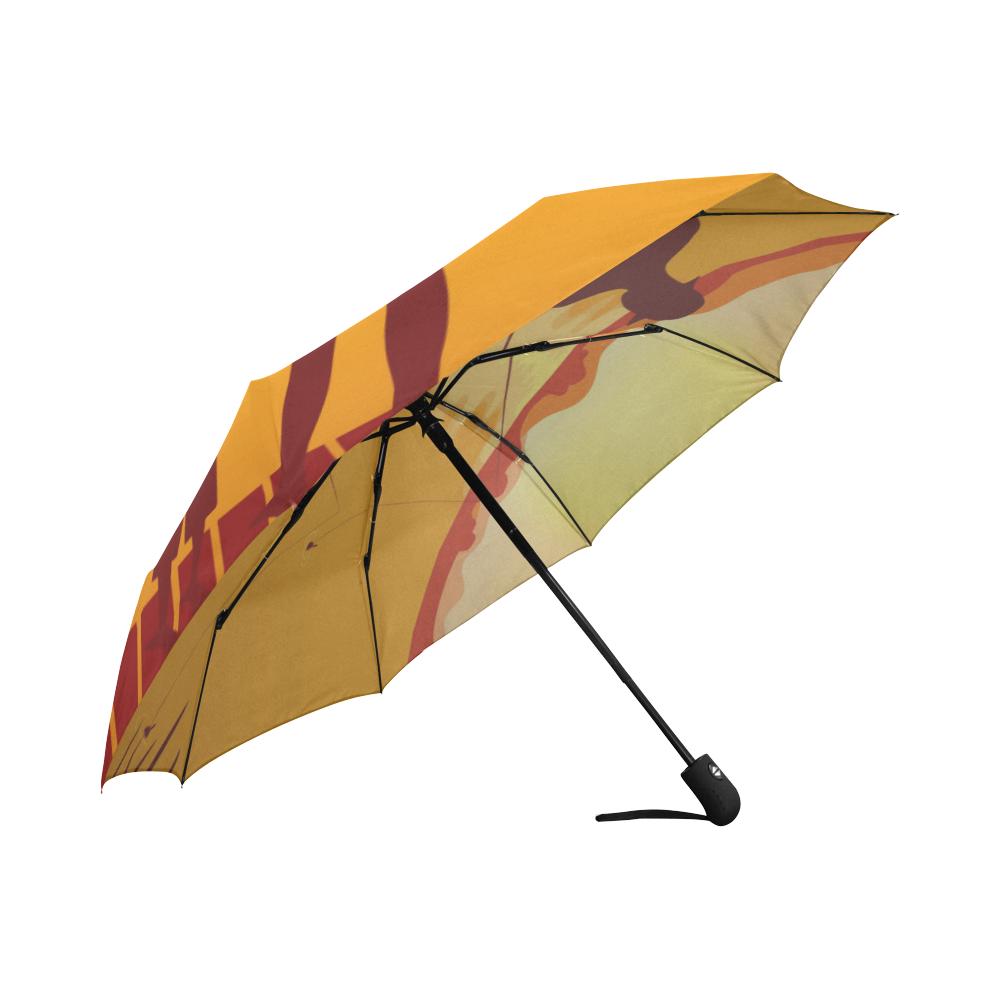 Son Dad Fishing Automatic Foldable Umbrella