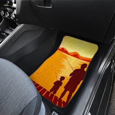 Son Dad Fishing Car Floor Mats