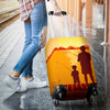 Son Dad Fishing Luggage Cover Protector