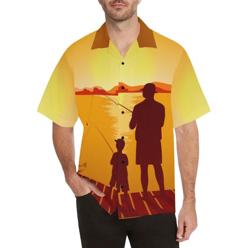 Son Dad Fishing Men Hawaiian Shirt
