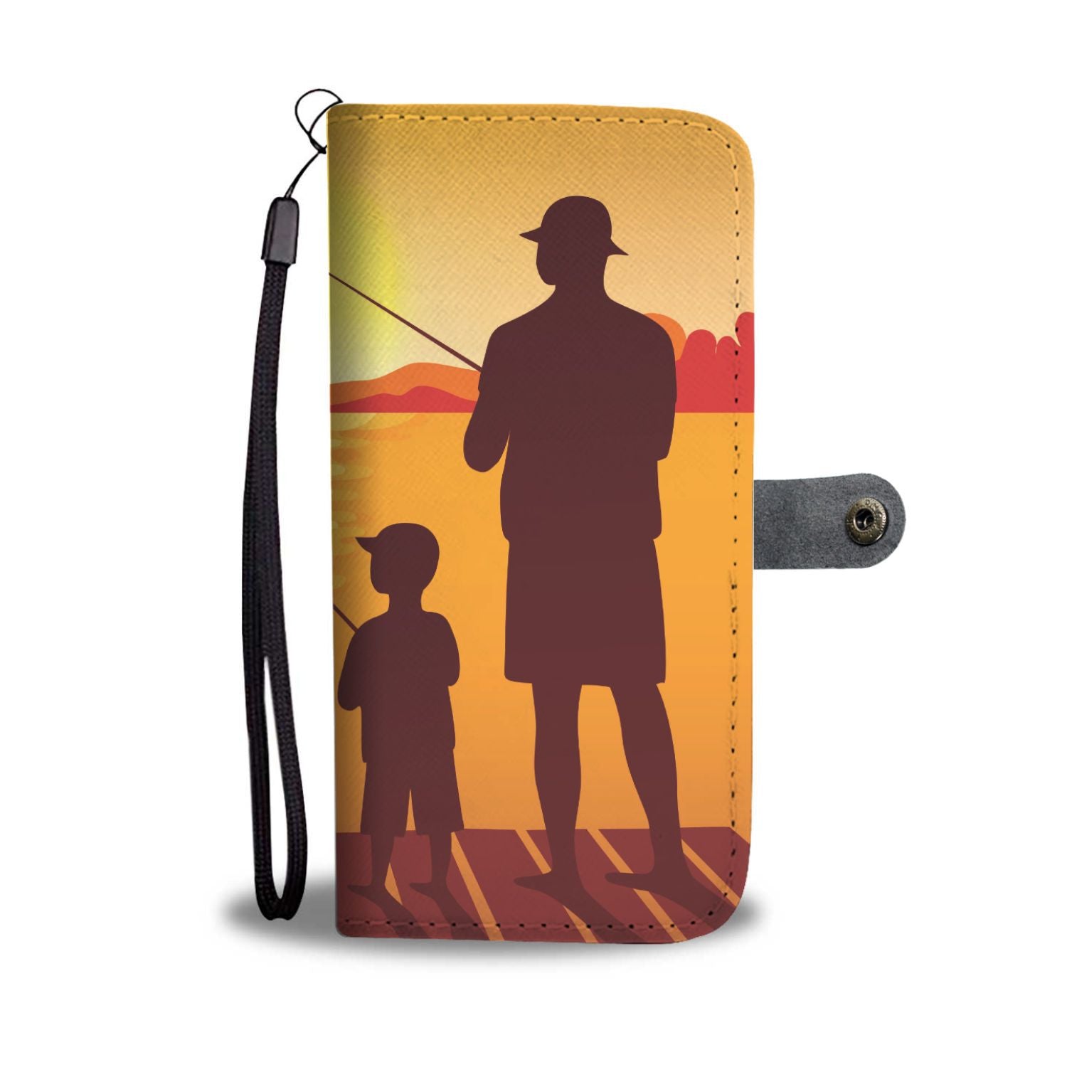 Son Dad Fishing Wallet Phone Case