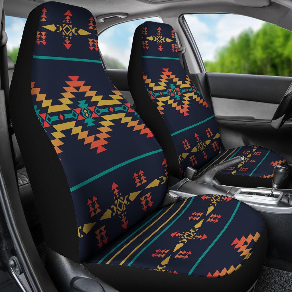 Southwest American Design Themed Print Universal Fit Car Seat Covers-JorJune