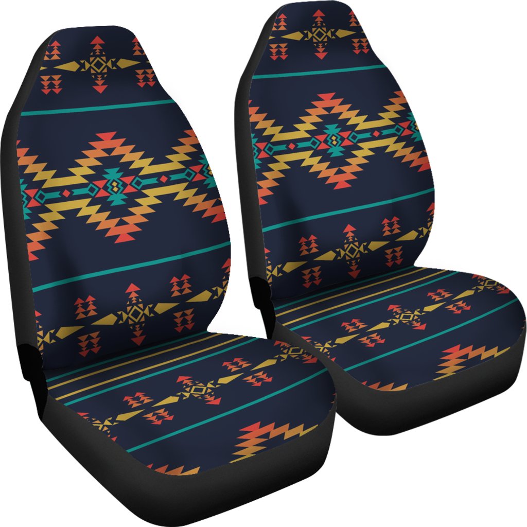 Southwest American Design Themed Print Universal Fit Car Seat Covers-JorJune
