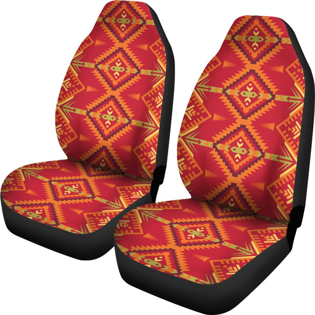 Southwest Aztec Design Themed Print Universal Fit Car Seat Covers-JorJune