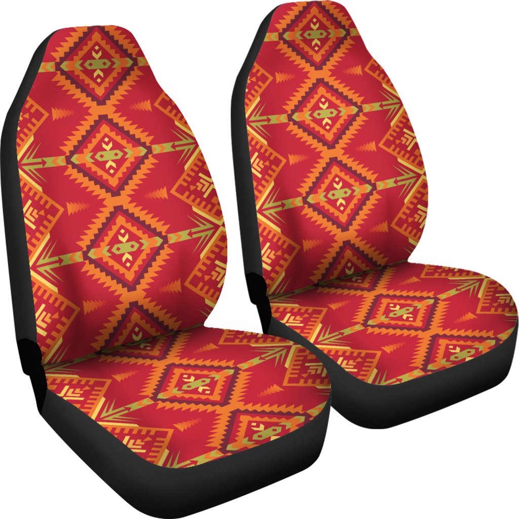 Southwest Aztec Design Themed Print Universal Fit Car Seat Covers-JorJune