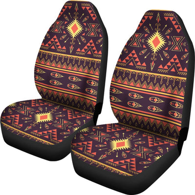 Southwest Ethnic Design Themed Print Universal Fit Car Seat Covers-JorJune