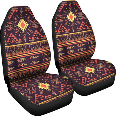 Southwest Ethnic Design Themed Print Universal Fit Car Seat Covers-JorJune