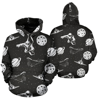 Space Astronauts Print All Over Print Hoodie