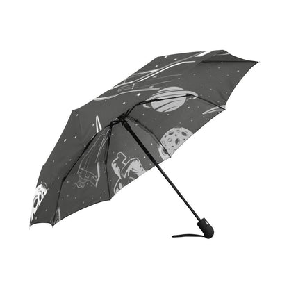 Space Astronauts Print Automatic Foldable Umbrella