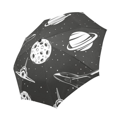 Space Astronauts Print Automatic Foldable Umbrella