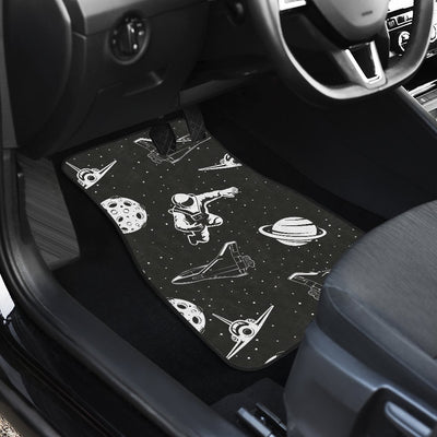 Space Astronauts Print Car Floor Mats