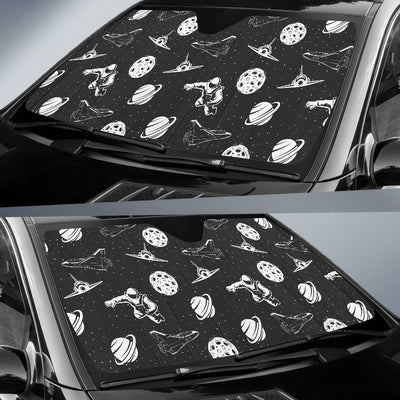 Space Astronauts Print Car Sun Shade-JorJune