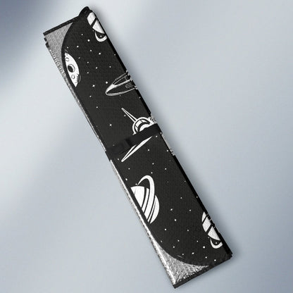 Space Astronauts Print Car Sun Shade-JorJune