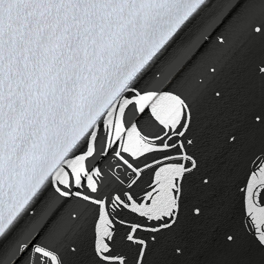 Space Astronauts Print Fleece Blanket