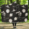 Space Astronauts Print Hooded Blanket-JORJUNE.COM