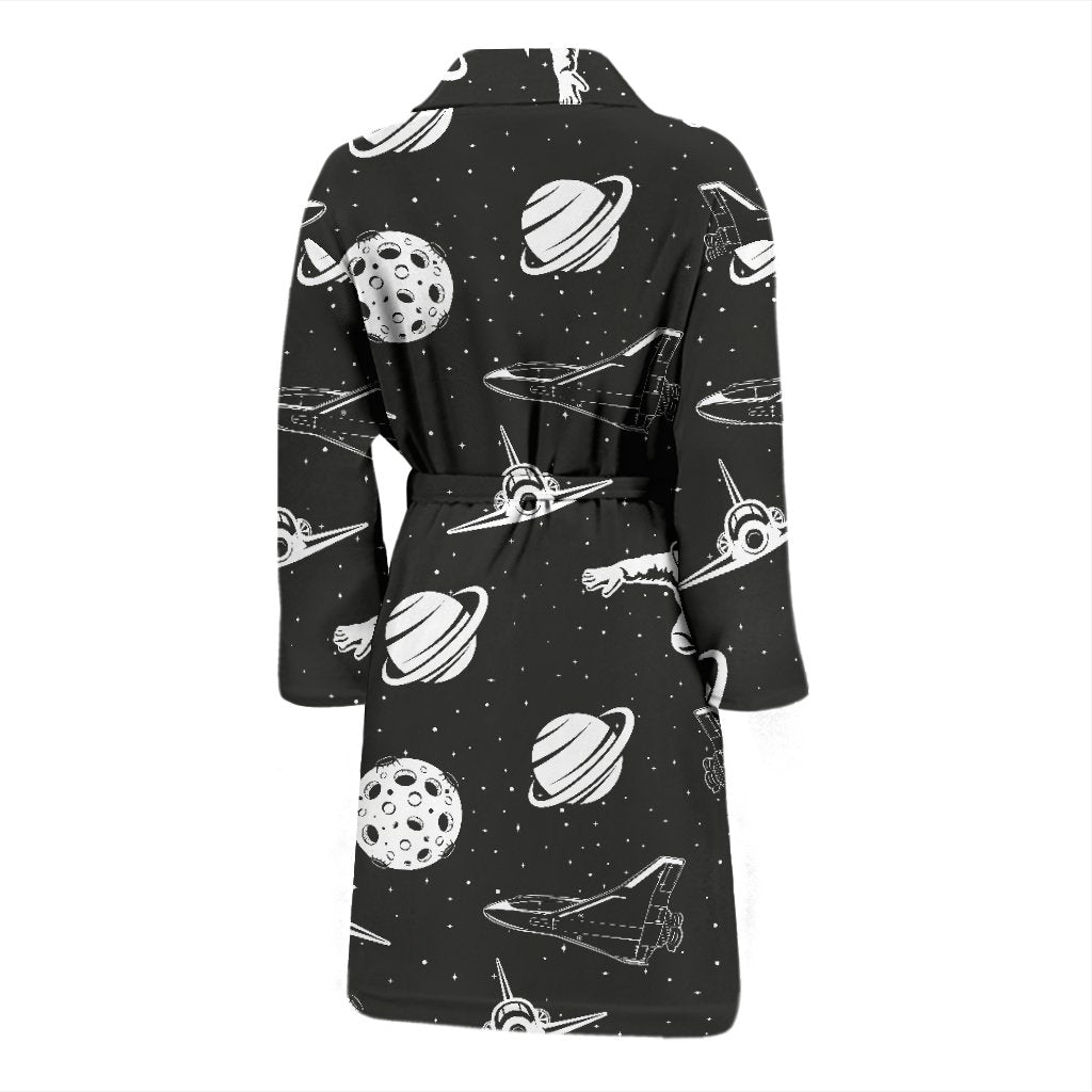 Space Astronauts Print Men Bath Robe