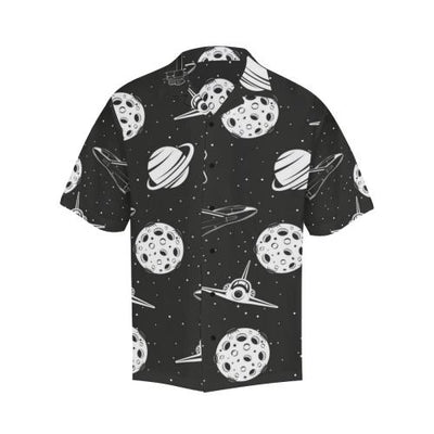 Space Astronauts Print Men Hawaiian Shirt