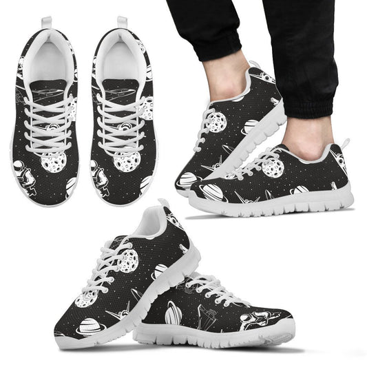Space Astronauts Print Men Sneakers