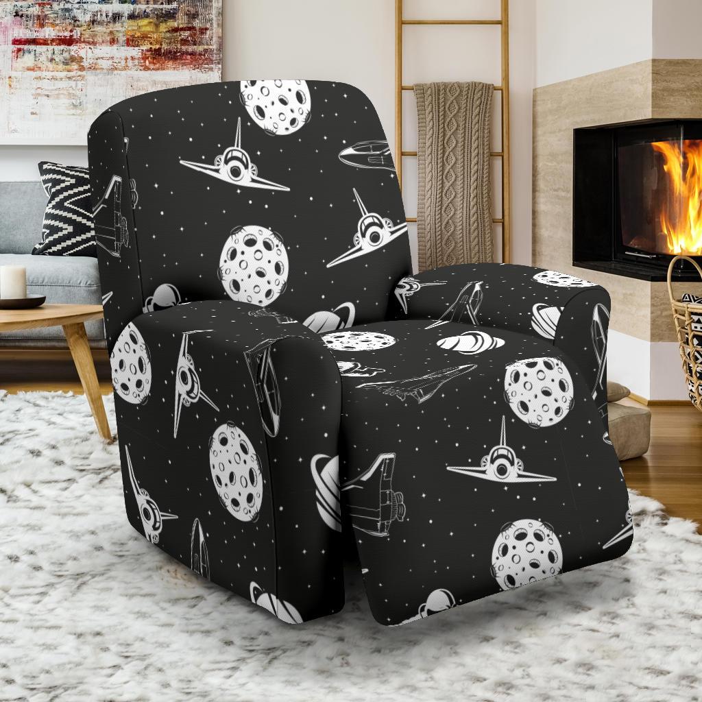 Space Astronauts Print Recliner Slipcover-JORJUNE.COM