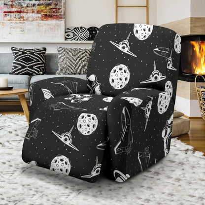 Space Astronauts Print Recliner Slipcover-JORJUNE.COM