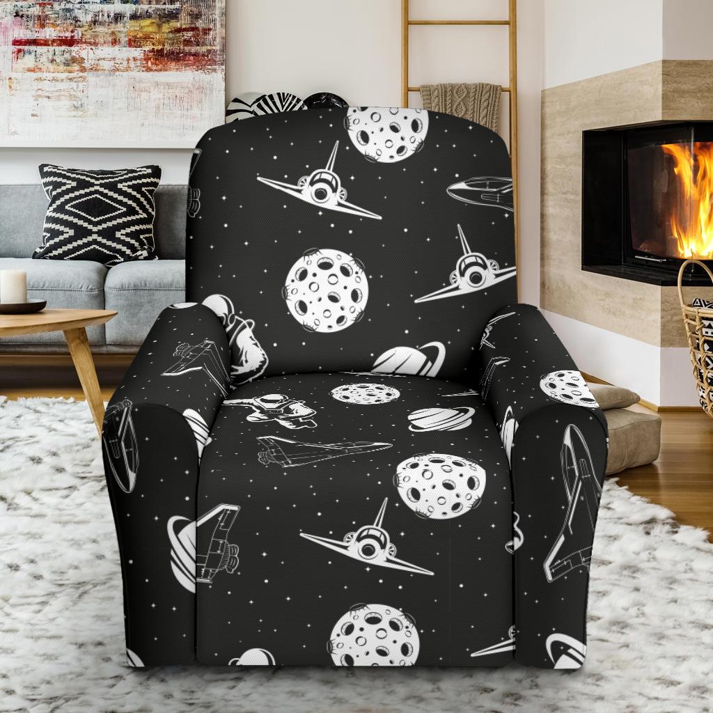 Space Astronauts Print Recliner Slipcover-JORJUNE.COM