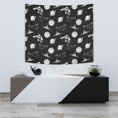 Space Astronauts Print Tapestry