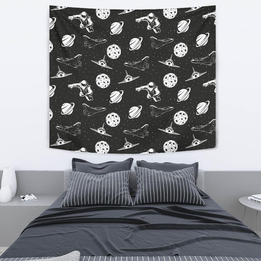 Space Astronauts Print Tapestry