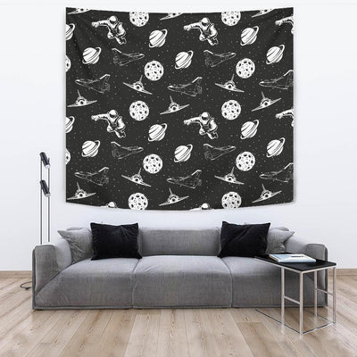Space Astronauts Print Tapestry