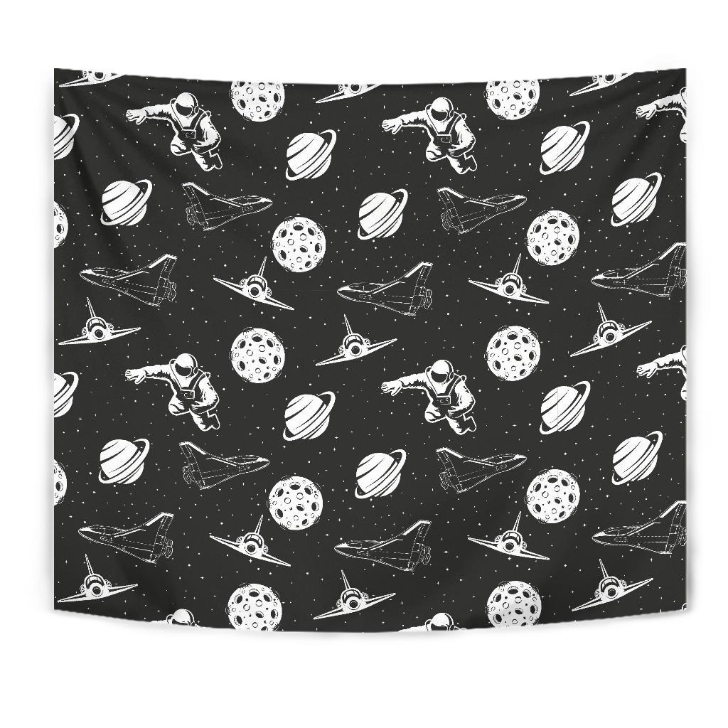 Space Astronauts Print Tapestry