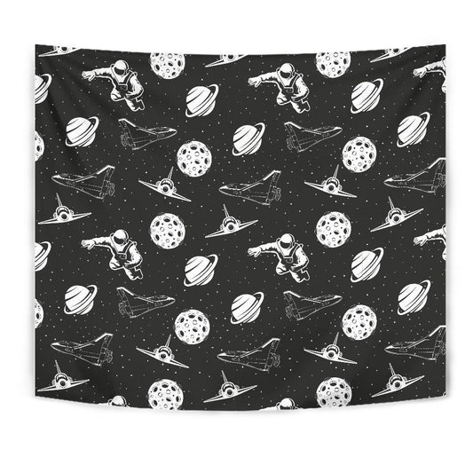 Space Astronauts Print Tapestry
