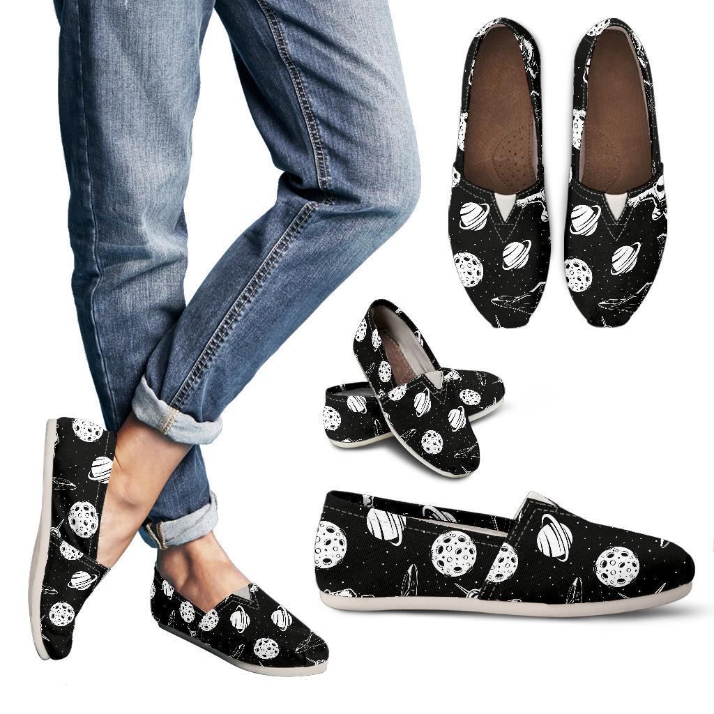 Space Astronauts Print Women Casual Shoes-JorJune.com